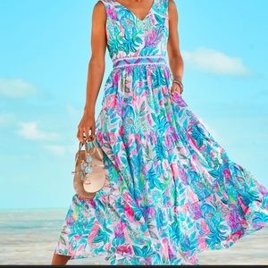 NWT Lilly Pulitzer Charleen Maxi Dress Size 2